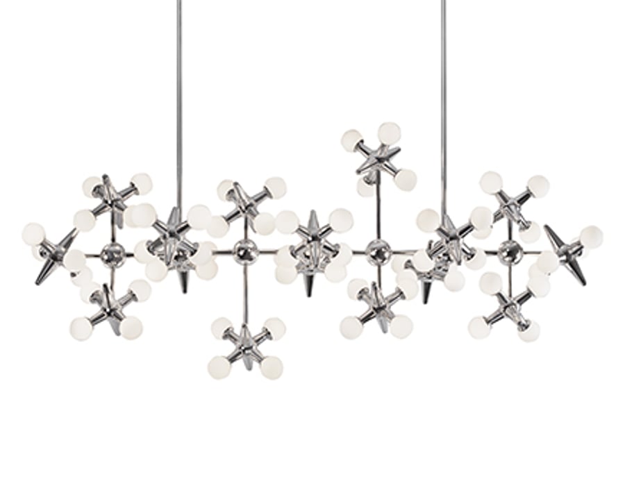 Kuzco CH51049-CH Sixteen Light LED Suspended Linear Chandelier Pendant