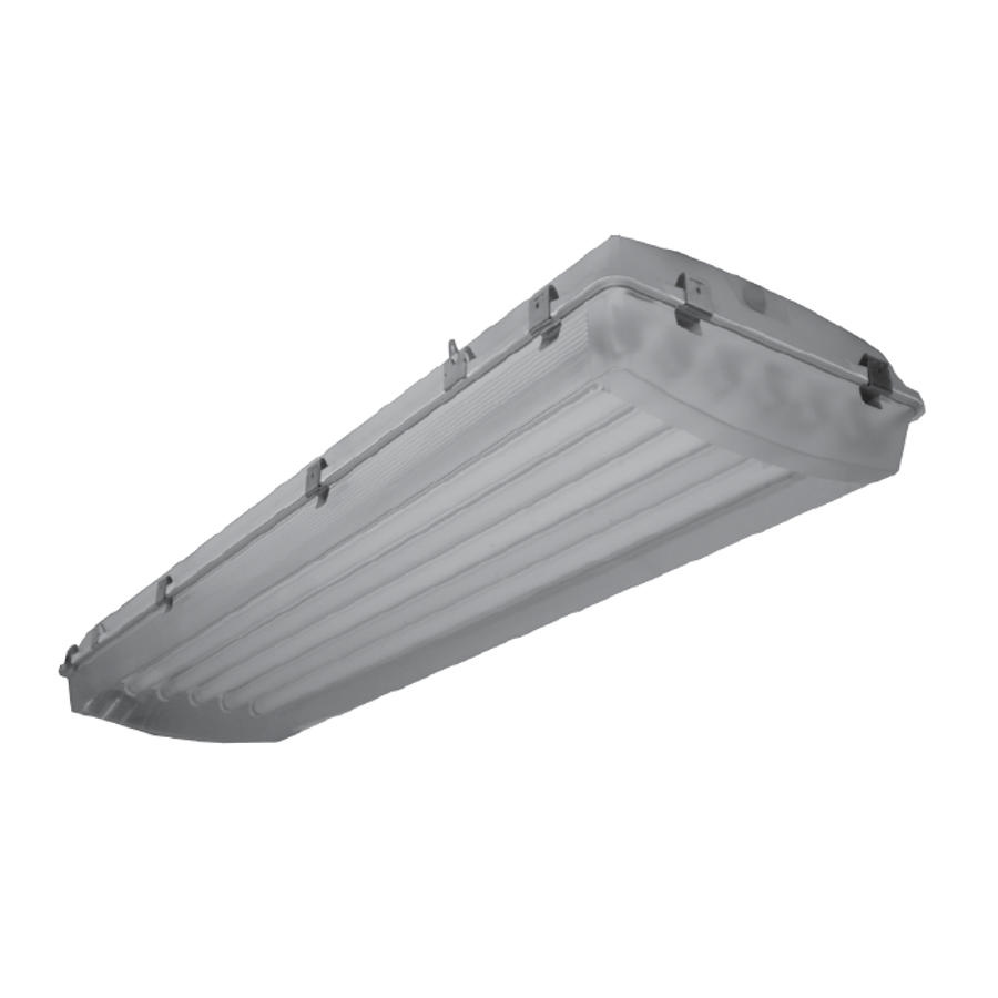 LA Lighting CIT400-4-4M-DRCA-WL-4E5H-UNV Series 17,393 Lumens 4 Foot Miniature Bi-Pin T5 Fluorescent Vapor Tight Luminaire - Wet Location