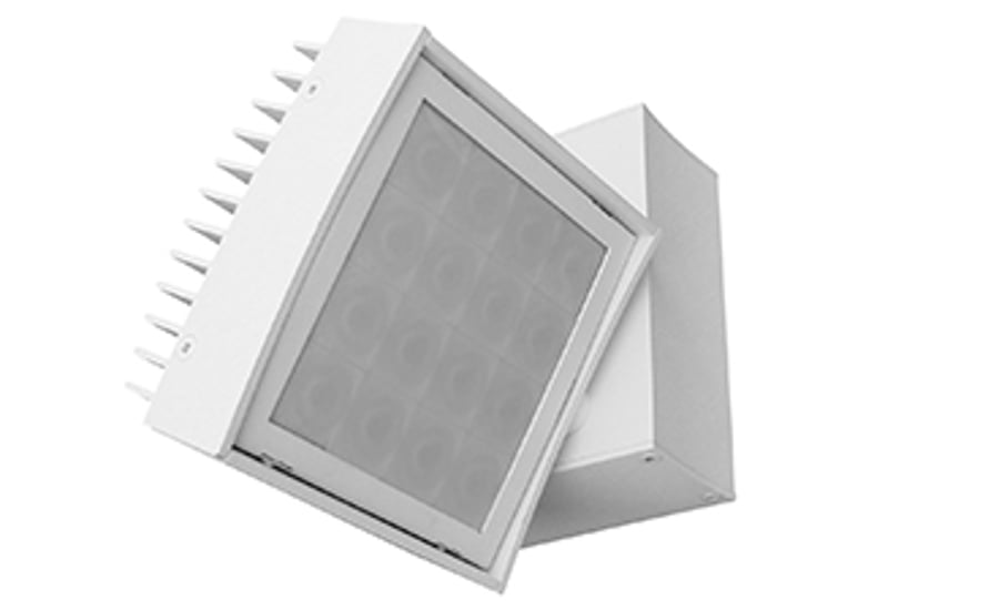 Amerlux CNTRV44-32-LED-WW Contour 4x4 Wall Wash LED Track Light Fixture 32 Watt - LED Gallery Lighting or Retail Track Lighting