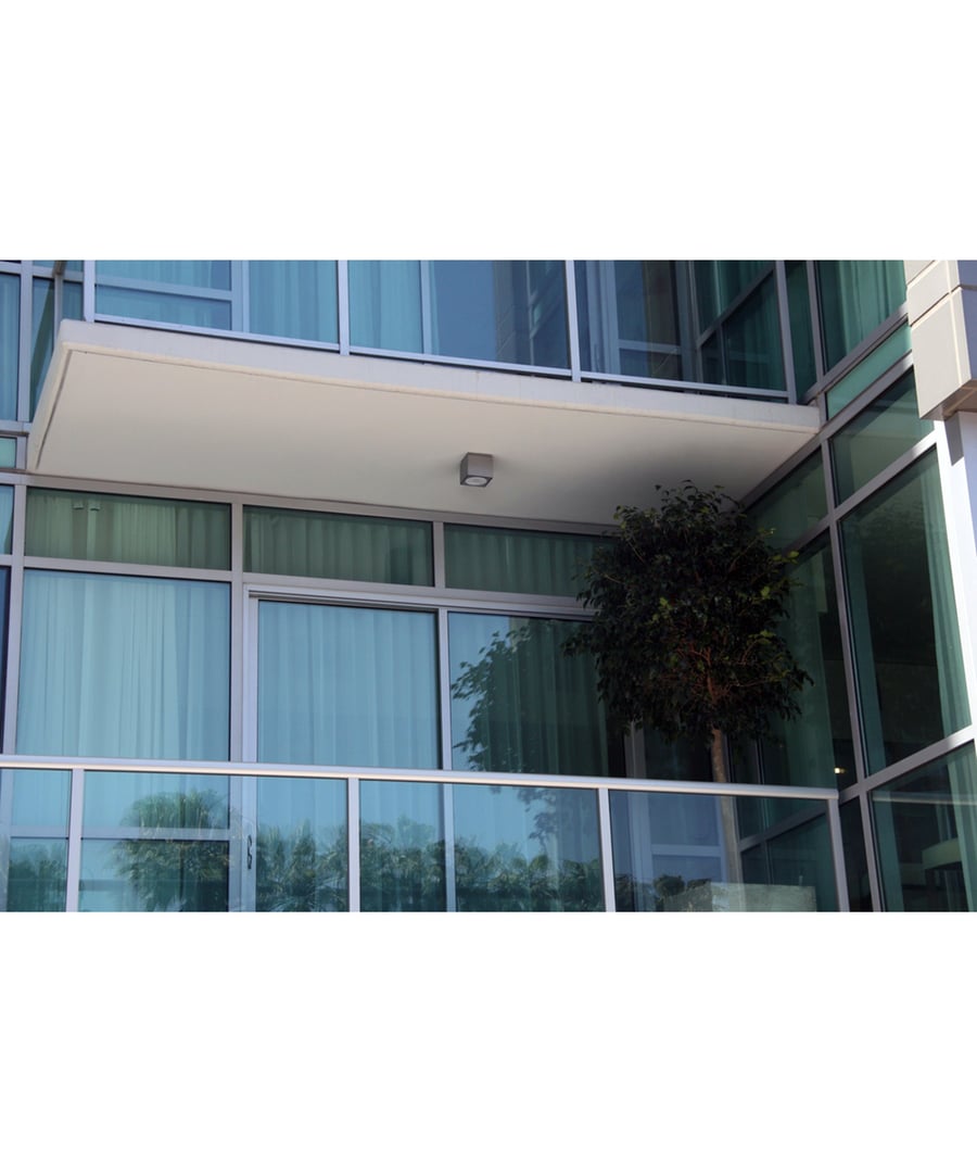 Alcon 11224-EM10 Pavo Architectural LED 6 Inch Square Ceiling Light with Internal Emergency Backup