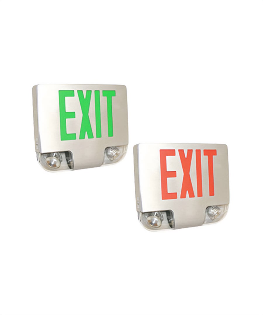 Alcon Lighting 16114 Combination LED Exit Signs with Emergency Lights