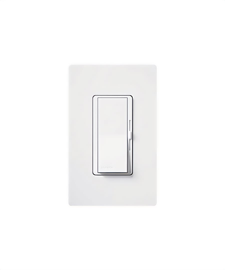 Lutron DV-600P-WH Diva 600 Watt Single Pole Dimmer - White