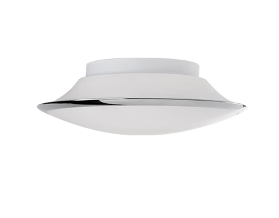 Kuzco LED 10 Inch Round Contemporary Retro Styled Flush Mount Ceiling Fixture FM12210-CH