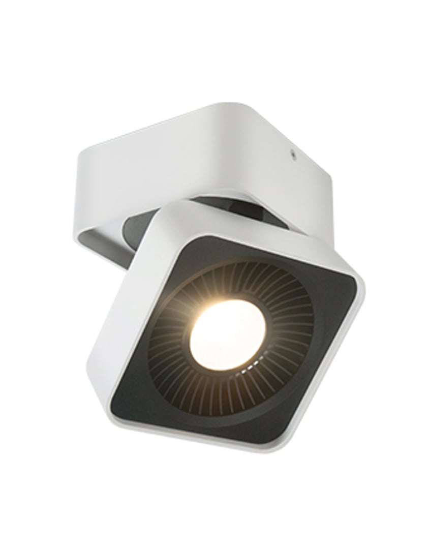 Kuzco LED Square Flush Mount Adjustable Ceiling Fixture FM9304-WH