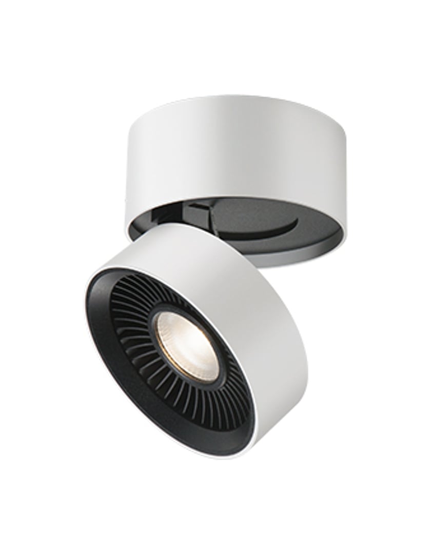 Kuzco LED Round Flush Mount Adjustable Ceiling Fixture FM9405-WH