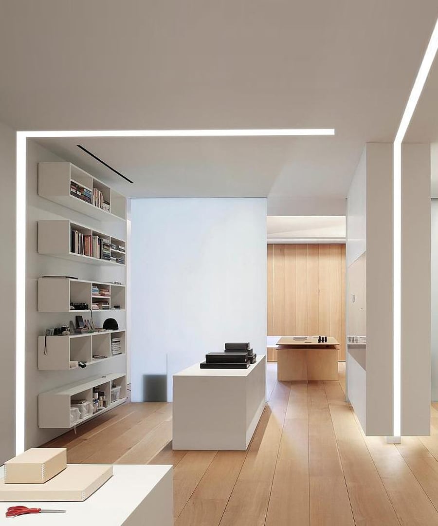 6-Inch Ceiling-to-Wall Recessed LED Strip Light