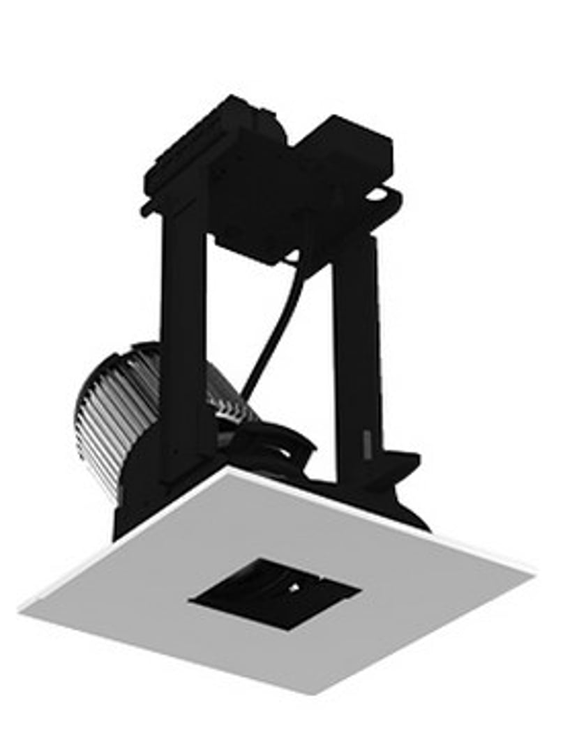 Intense Lighting IL-INTL-ATR STRINTLA306 Adjustable Reflector LED Downlight Square Light + Trim + Housing