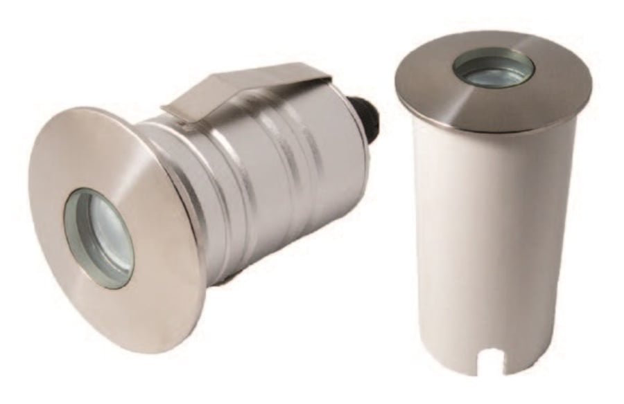 Alcon Lighting 14111 Meno Architectural LED 1 Inch Miniature Recessed In-Ground Ingrade Light