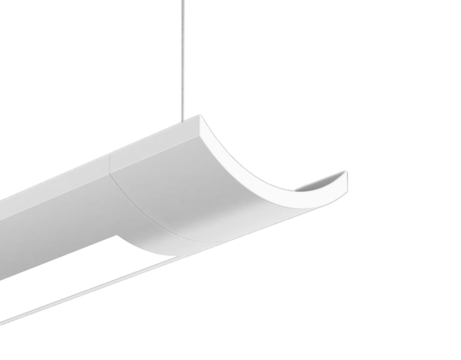 Corelite i2 WaveStream Suspended LED Direct/Indirect Linear Pendant