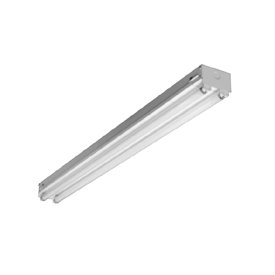LA Lighting KDS200-2-4R-2E8I-UNV Series 5800 Lumens 4 Foot T8 Fluorescent Knocked Down 2-Lamp Strip Lighting