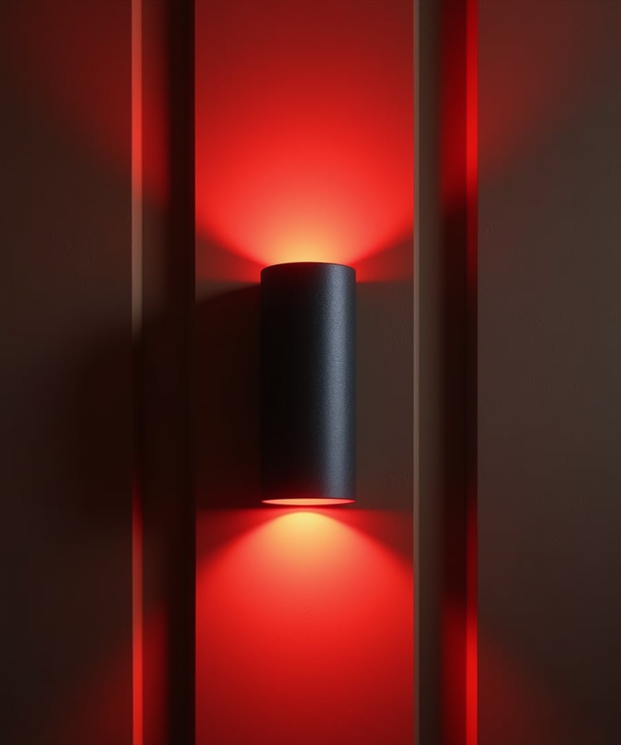 Wall-Mounted RGBW Cylinder LED Uplight and Downlight