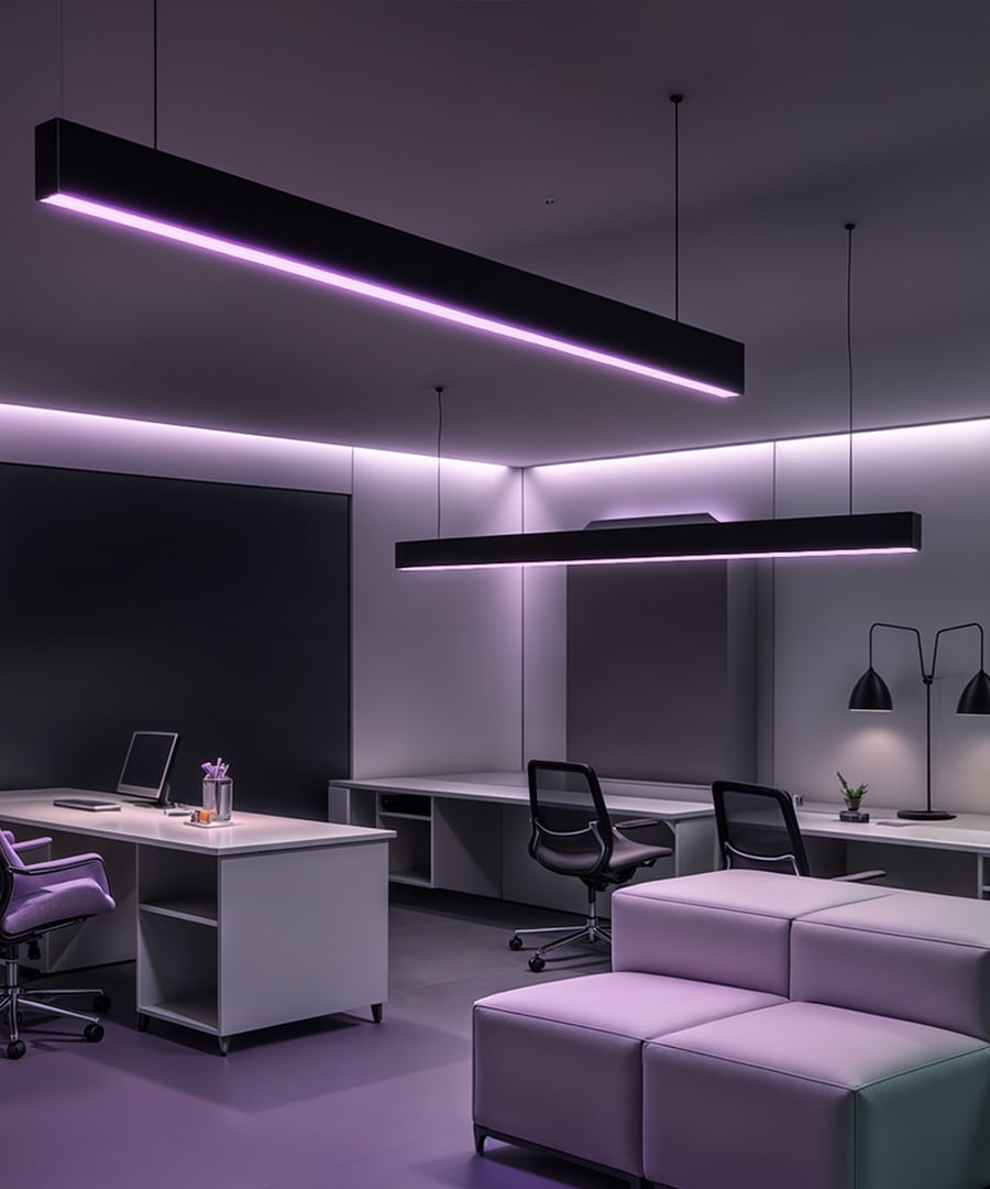 2.5-Inch RGBW Color-Changing LED Linear Pendant Light