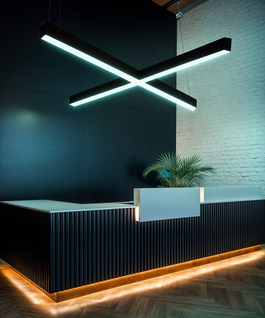 2.5-Inch RGBW Color-Changing X-Shaped LED Pendant Light