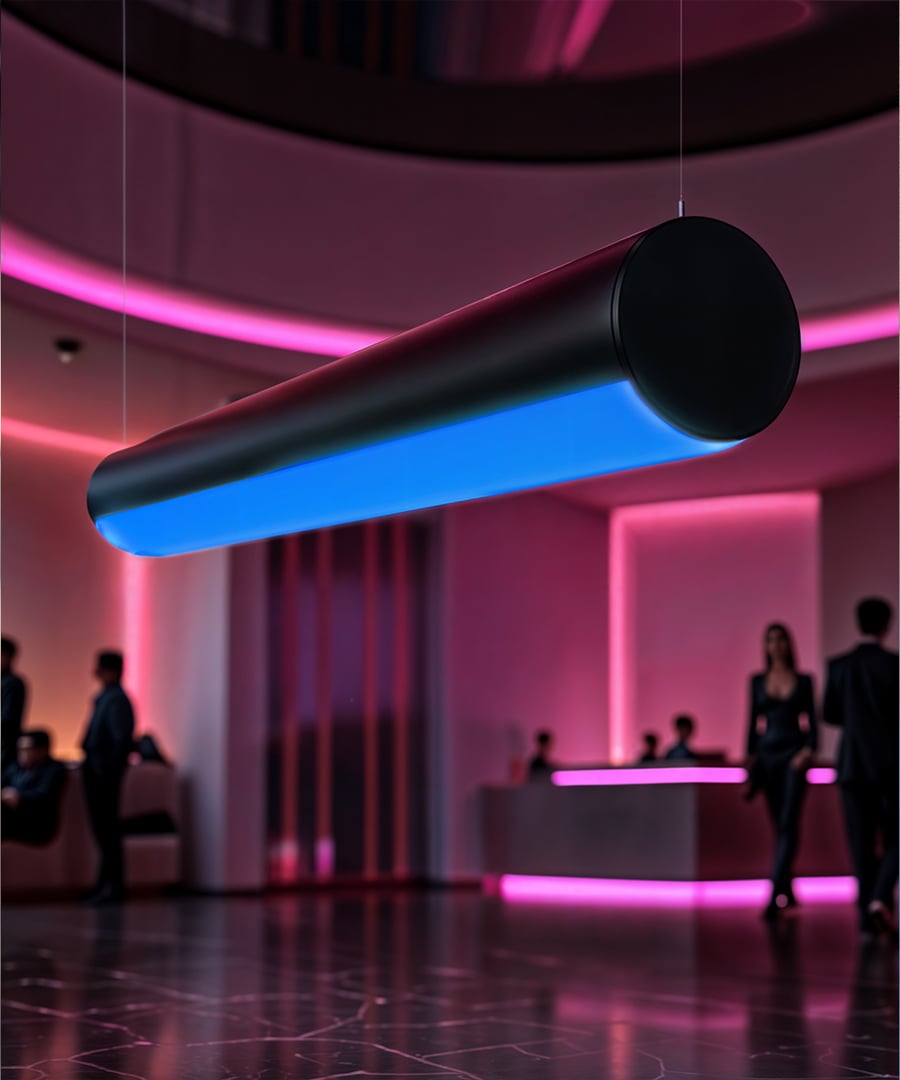 4-Inch RGBW Color-Changing LED Linear Tube Light