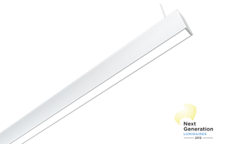 Amerlux LIN15-DI Linea Direct Indirect Suspended LED Fixture With Wall Mount Option