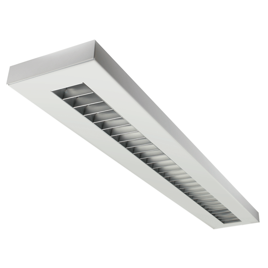 LSI Industries HRZ-4-LED-RPL LiniArc Horizon Housing Parabolic Louver LED Suspended Light Fixture - Direct/Indirect - 4 FT