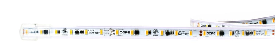 Core Lighting LSG-40 120V AC Plugin Outdoor LED Tape Light 4.0W/FT