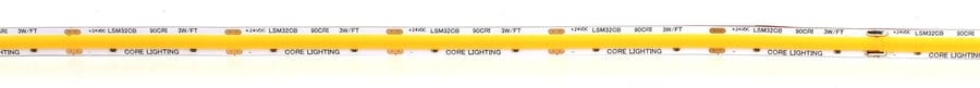 Core Lighting LSM-32CB Indoor COB Linear LED Strip Tape Light 3.2W/FT