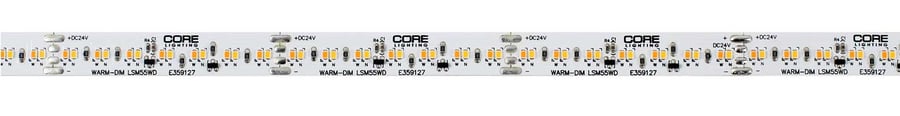 Core Lighting LSM-55WD Indoor Warm-Dim Flexible LED Strip 5.5W/FT