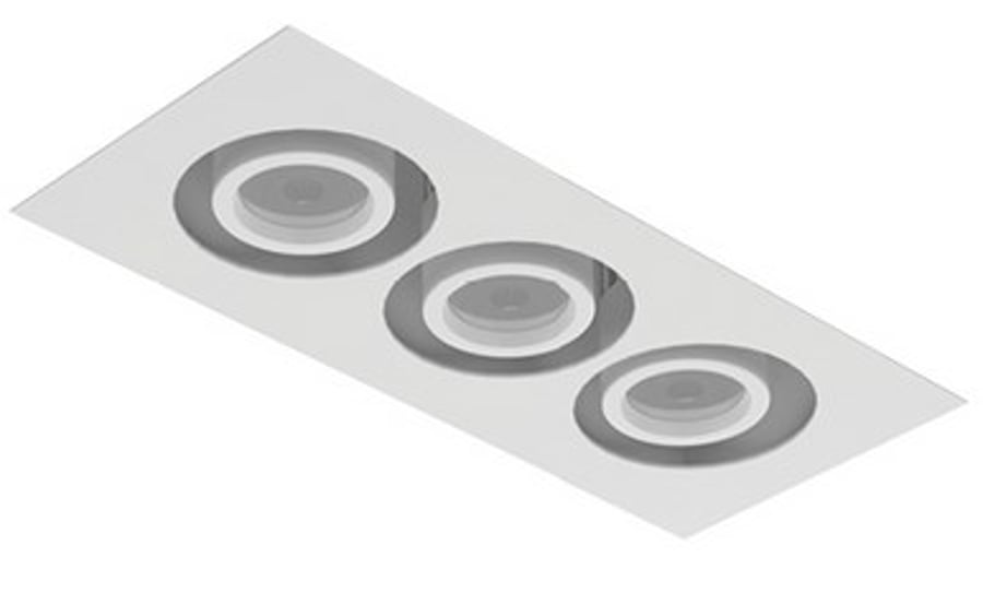 Intense Lighting MXFM3 MX Triple LED Recessed Lighting Multiple - 3 Light + Housing + Trim