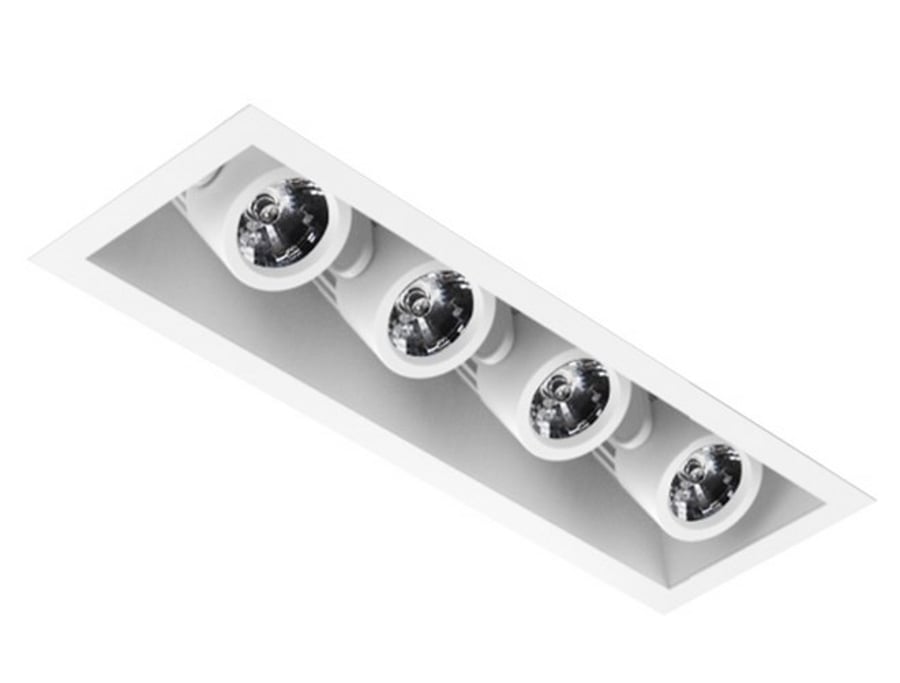 Intense Lighting MXRTR4 Quad LED Recessed Lighting Multiple - 4 Light + Housing + Trim