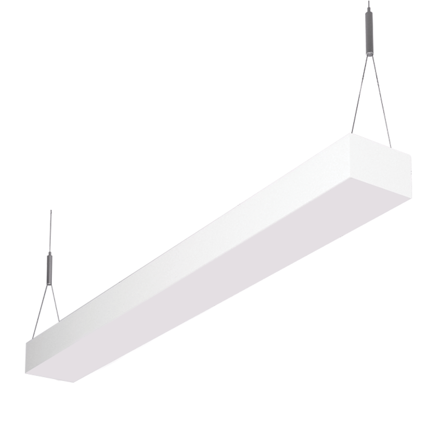 LSI Industries RAIL-4-LED LiniArc Indirect Rail Solid Body LED Suspended Light Fixture - 4 FT