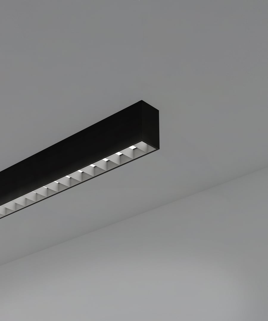 1-Inch Louver Linear LED Ceiling Light