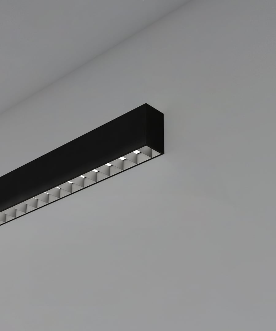 1-Inch Louver Linear LED Wall Light