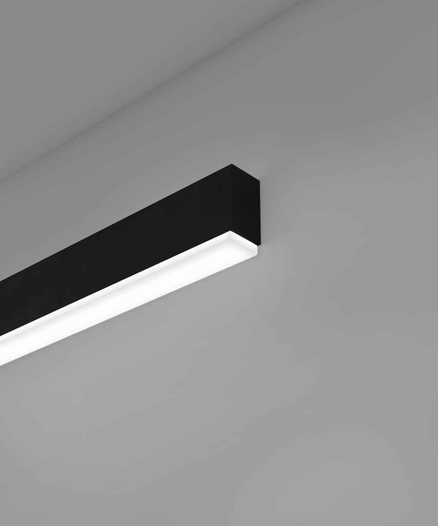 1-Inch Linear Glow Lens LED Wall Light