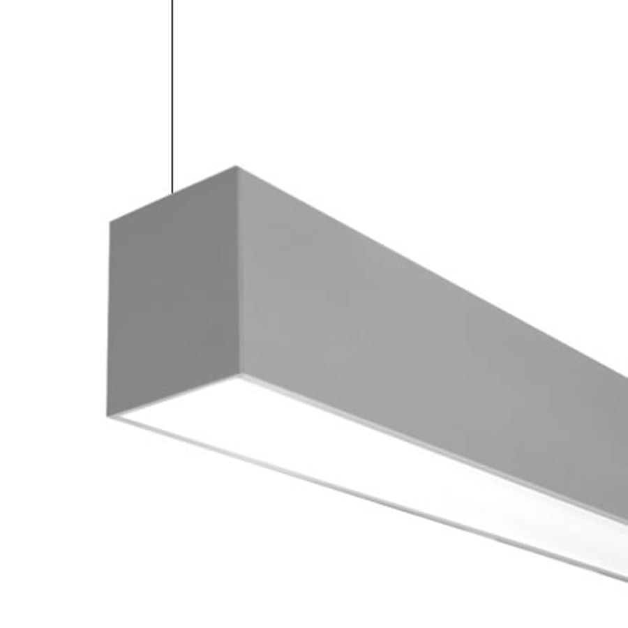 Nulite Lighting Regolo RP4-4B Bi-Directional Pendant Series LED 4 Inch Linear Suspended Light Fixture - Direct / Indirect