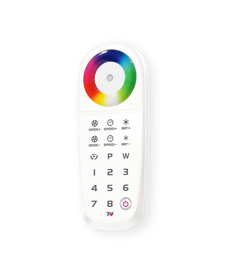 Color-Changing RF RGBW Multi Zone Remote Control