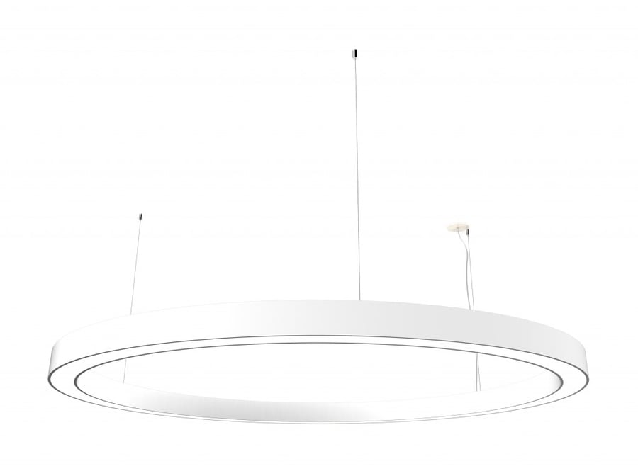 Betacalco Ring White LED Direct/Indirect Pendant Light Fixture