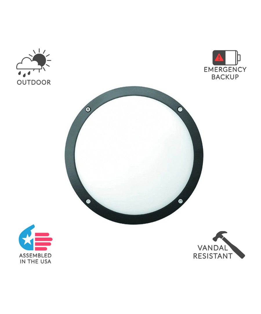 10-Inch Open-Face Commercial LED Wall Pack Light
