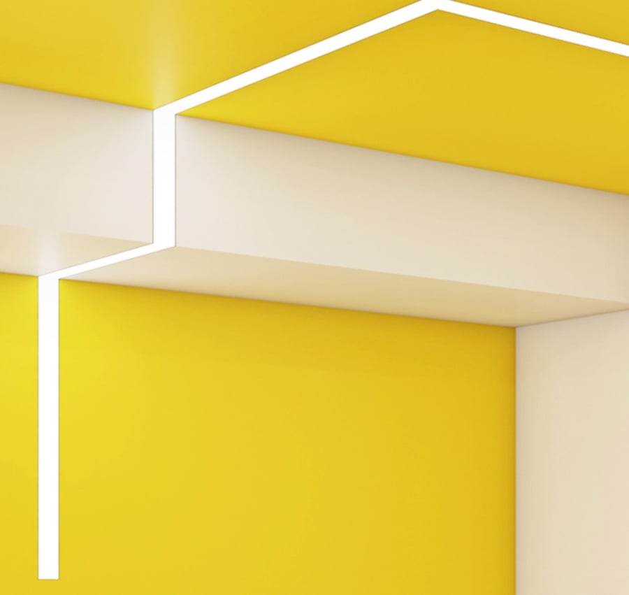 Axis Lighting Beam 3 LED Recessed Patterns