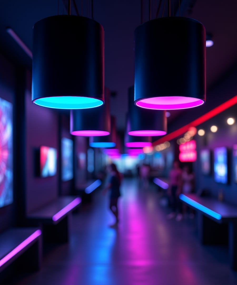6-Inch RGBW Color-Changing Cylinder LED Pendant Light