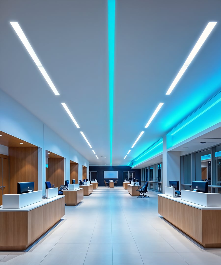 2.5-Inch RGBW Color-Changing Linear Recessed LED Light