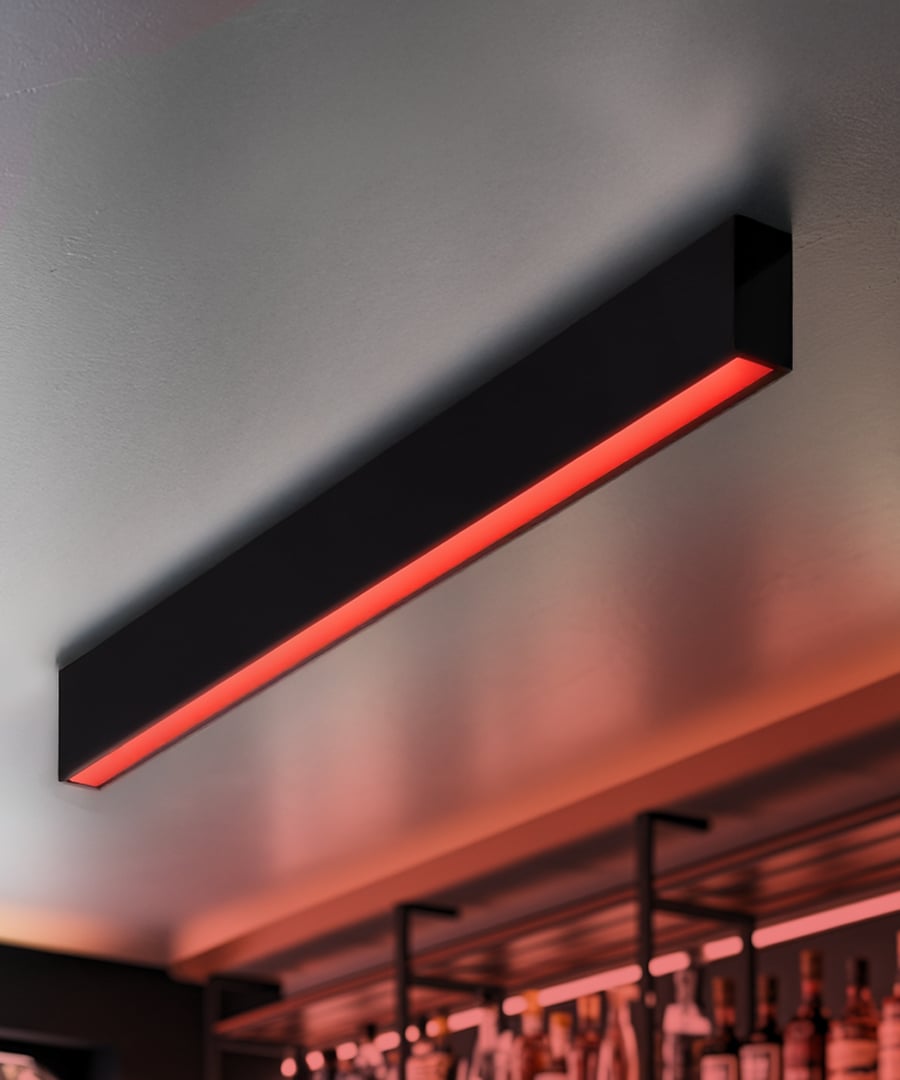 2.5-Inch RGBW Color-Changing LED Linear Ceiling Light