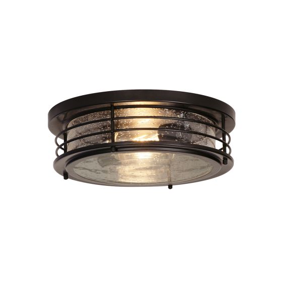 Alcon 11139 13-Inch Industrial Flush Mount Ceiling Light 