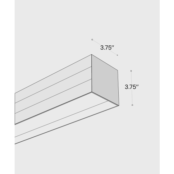 Alcon 12100-33-W-R, wall linear light shown in black  finish and with a regressed lens.