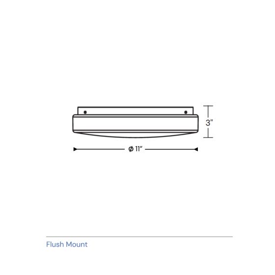 11-Inch Round Drum Cloud LED Light 