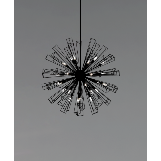 35-Light 54-Inch Sphere Chandelier Decorative Pendant Light