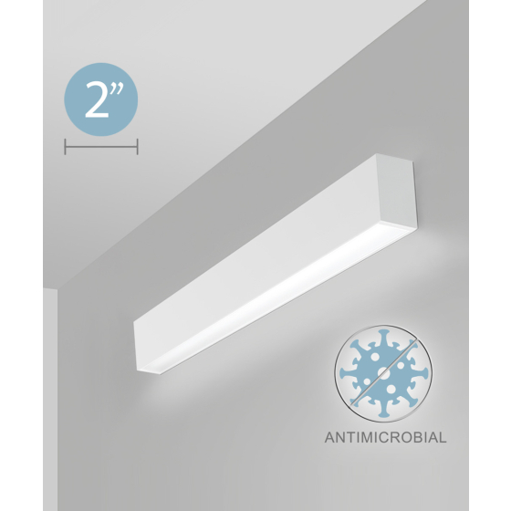 2.5-Inch Antimicrobial Linear LED Wall Light