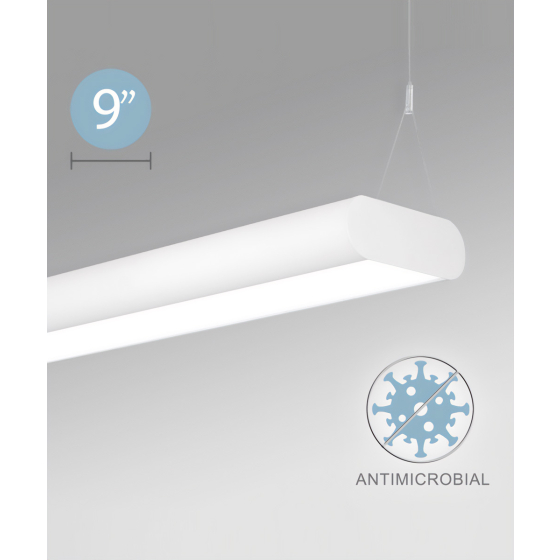Antimicrobial Linear Capsule LED Pendant Light
