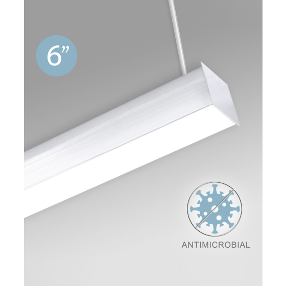 Antimicrobial Linear Block LED Pendant Light