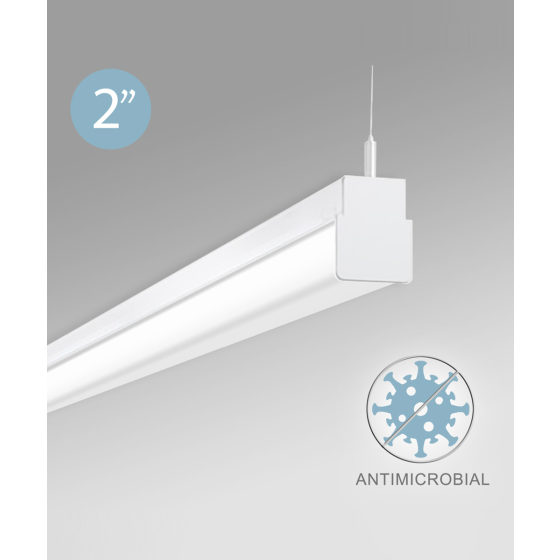 Antimicrobial Slim Linear LED Suspension Light