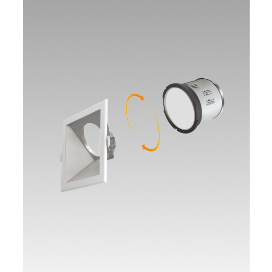 J-Box 4-Inch Recessed Square LED Wall Wash Light