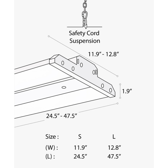 Industrial Linear High Bay LED Light