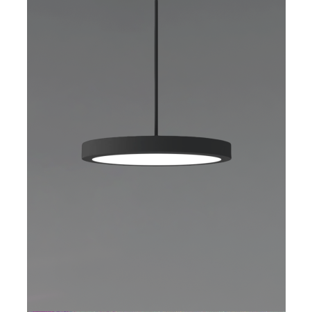 12182-7 LED disk light shown in a black finish and with a 7-inch diameter flush lens.