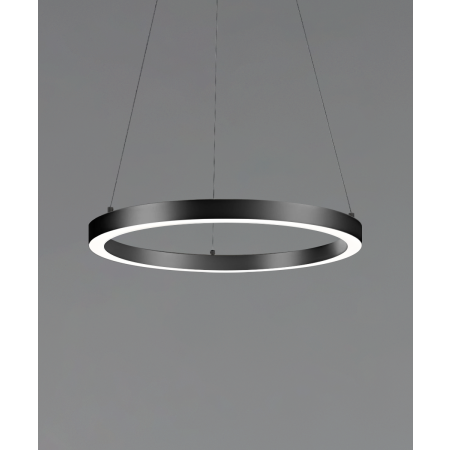 Alcon 12235 commercial pendant dome light shown in black finish