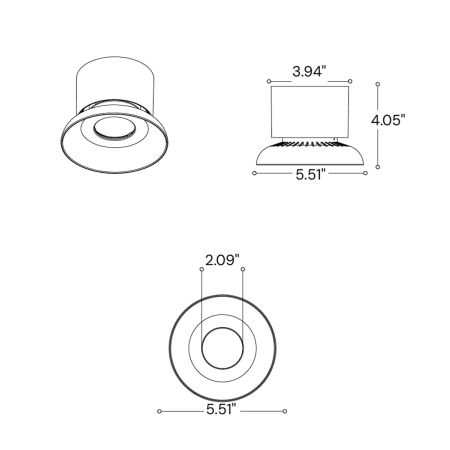 4-Inch Decorative LED Ceiling Light